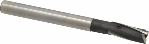 Value Collection - 13/32" Diam, 3/8" Shank, Diam, 3 Flutes, Straight Shank, Interchangeable Pilot Counterbore - Strong Tooling