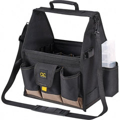 CLC - 20 Pocket Black Polyester Tool Tote - 12" Wide x 8-1/2" Deep x 14" High - Strong Tooling