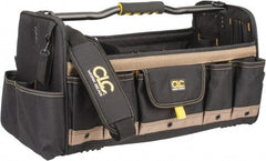 CLC - 37 Pocket Tan & Black Polyester Tool Tote - 20" Wide x 11" Deep x 11" High - Strong Tooling