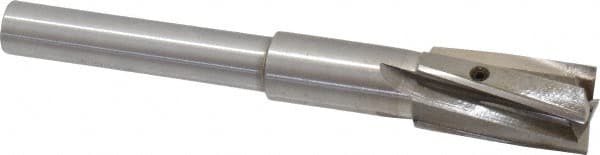 Value Collection - 25/32" Diam, 1/2" Shank, Diam, 4 Flutes, Straight Shank, Interchangeable Pilot Counterbore - Strong Tooling