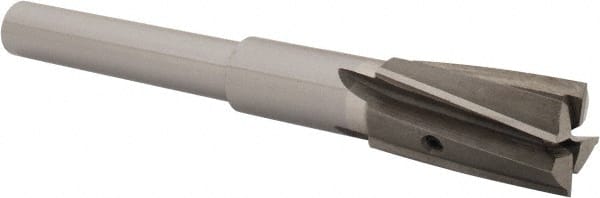 Value Collection - 13/16" Diam, 1/2" Shank, Diam, 4 Flutes, Straight Shank, Interchangeable Pilot Counterbore - Strong Tooling