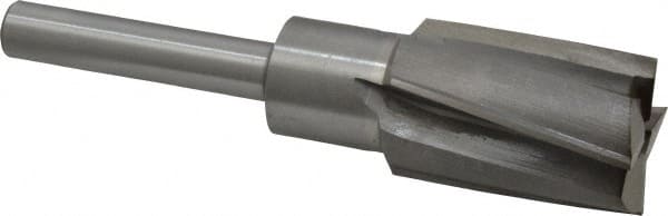 Value Collection - 1-5/16" Diam, 1/2" Shank, Diam, 4 Flutes, Straight Shank, Interchangeable Pilot Counterbore - Strong Tooling