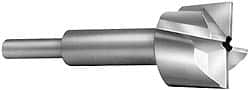 Made in USA - 27/32" Diam, 1/4" Shank, Diam, 4 Flutes, Straight Shank, Interchangeable Pilot Counterbore - Strong Tooling