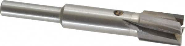 Value Collection - 15/32" Diam, 1/4" Shank, Diam, 4 Flutes, Straight Shank, Interchangeable Pilot Counterbore - Strong Tooling