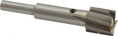 Value Collection - 19/32" Diam, 1/4" Shank, Diam, 4 Flutes, Straight Shank, Interchangeable Pilot Counterbore - Strong Tooling