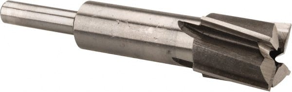 Value Collection - 11/16" Diam, 1/4" Shank, Diam, 4 Flutes, Straight Shank, Interchangeable Pilot Counterbore - Strong Tooling