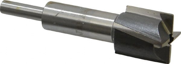 Value Collection - 27/32" Diam, 1/4" Shank, Diam, 4 Flutes, Straight Shank, Interchangeable Pilot Counterbore - Strong Tooling