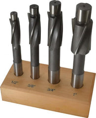 Value Collection - 1/2 to 1" Socket Head Cap Screw Compatible, High Speed Steel, Solid Pilot Counterbore Set - Strong Tooling