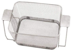 CREST ULTRASONIC - Stainless Steel Parts Washer Basket - 7" High x 273.05mm Wide x 482.6mm Long, Use with Ultrasonic Cleaners - Strong Tooling