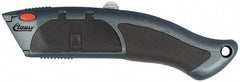 Clauss - Retractable Utility Knife - 2-1/4" Blade, Gray Zinc Oxide Handle, 10 Blades Included - Strong Tooling