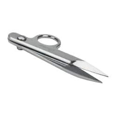 Clauss - 1-1/4" Length of Cut, Straight Pattern Nipper Snip - 4-1/4" OAL, Double Plated Chrome Over Nickel Handle - Strong Tooling