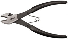 Clauss - 7" OAL, Wire Cutter - 7/8" Jaw Length x 1-1/8" Jaw Width, Standard Head, Vinyl Coated Handle - Strong Tooling