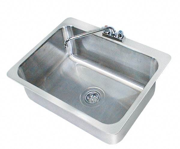 Advance Tabco - 28" Long x 20" Wide Inside, 1 Compartment, Stainless Steel Stainless Steel Drop In Sink - 20 Gauge, 31" Long x 24-1/2" Wide Outside, 12" Deep - Strong Tooling