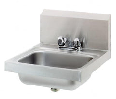 Eagle MHC - 13-1/2" Long x 9-3/4" Wide Inside, 1 Compartment, Stainless Steel Stainless Steel Hand Sink - 20 Gauge, 18-7/8" Long x 16-1/2" Wide x 14-1/4" High Outside, 6-3/4" Deep - Strong Tooling