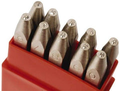 Pryor - 10 Piece, 1/8" Character Steel Stamp Set - Figures, Heavy Duty - Strong Tooling