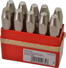 Pryor - 10 Piece, 1/4" Character Steel Stamp Set - Figures, Heavy Duty - Strong Tooling