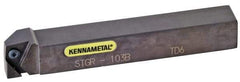 Kennametal - STGC, Left Hand Cut, 16mm Shank Height x 16mm Shank Width, Neutral Rake Indexable Turning Toolholder - 100mm OAL, TC..16T3.. Insert Compatibility, Series Screw-On - Strong Tooling