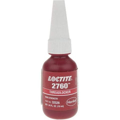 Loctite - 10 mL Bottle, Red, High Strength Liquid Threadlocker - Series 2760, 24 hr Full Cure Time - Strong Tooling