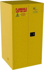 Jamco - 2 Door, 2 Shelf, Yellow Steel Standard Safety Cabinet for Flammable and Combustible Liquids - 65" High x 34" Wide x 34" Deep, Self Closing Door, 3 Point Key Lock, 60 Gal Capacity - Strong Tooling