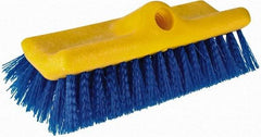 Rubbermaid - 2" Bristle Length, Polypropylene Scrub Brush - 10" OAL, Blue, Plastic Block - Strong Tooling