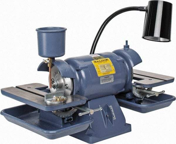 Baldor - 6" Wheel Diam x 1" Wheel Width, 1/2 hp Bench Grinder - 1-1/4" Arbor Hole Diam, 1 Phase, 3,600 Max RPM, 115 Volts - Strong Tooling