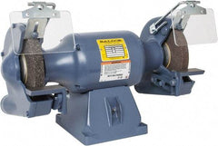 Baldor - 8" Wheel Diam x 1" Wheel Width, 3/4 hp Grinder - 3/4" Arbor Hole Diam, 1 Phase, 1,800 Max RPM, 115/230 Volts - Strong Tooling