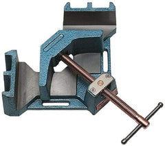 Wilton - Fixed Angle, 2 Axes, 4-1/8" Long, 2-3/8" Jaw Height, 4-3/8" Max Capacity, Cast Iron Angle & Corner Clamp - 90° Clamping Angle - Strong Tooling