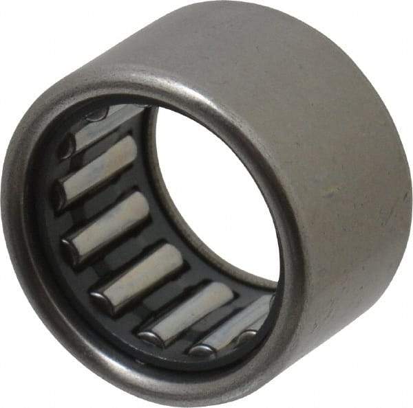 IKO - 0.512" Bore Diam, 1,530 Lb. Dynamic Capacity, 13 x 19 x 12mm, Caged, Open End, Shell Needle Roller Bearing - 3/4" Outside Diam, 0.472" Wide - Strong Tooling