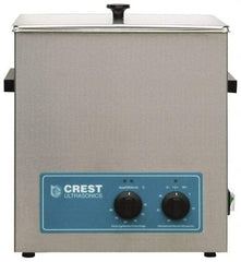 CREST ULTRASONIC - Bench Top Water-Based Ultrasonic Cleaner - 3.25 Gal Max Operating Capacity, Stainless Steel Tank, 13" High x 323.85mm Long x 266.7mm Wide, 117, 220 Input Volts - Strong Tooling