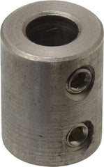 Climax Metal Products - 3/8" Inside x 3/4" Outside Diam, Stainless Steel Set Screw Rigid Coupling - 1" Long - Strong Tooling