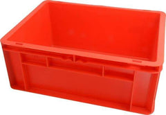 SSI Schaefer - 0.55 Cu Ft, 55 Lb Load Capacity Red Polypropylene Tote Container - Stacking, 15.8" Long x 11.9" Wide x 6.7" High - Strong Tooling