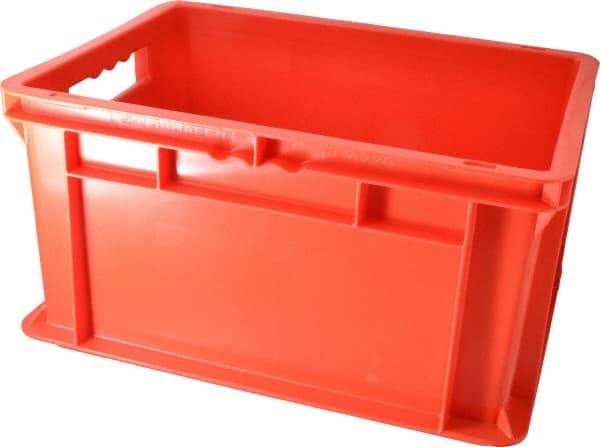 SSI Schaefer - 0.71 Cu Ft, 55 Lb Load Capacity Red Polypropylene Tote Container - Stacking, 15.8" Long x 11.9" Wide x 8.7" High - Strong Tooling