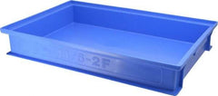 SSI Schaefer - 0.28 Cu Ft, 22 Lb Load Capacity Blue Polyethylene & Conductive PP Tote Container - Stacking, 18.4" Long x 12-1/2" Wide x 2.9" High - Strong Tooling