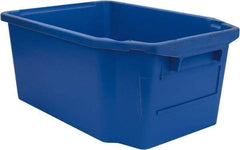 SSI Schaefer - 1.59 Cu Ft, 44 Lb Load Capacity Blue Polypropylene Tote Container - Stacking, Nesting, 23.7" Long x 15.8" Wide x 9.9" High - Strong Tooling