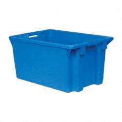 SSI Schaefer - 2.01 Cu Ft, 44 Lb Load Capacity Blue Polypropylene Tote Container - Stacking, Nesting, 23.6" Long x 15.7" Wide x 11.9" High - Strong Tooling