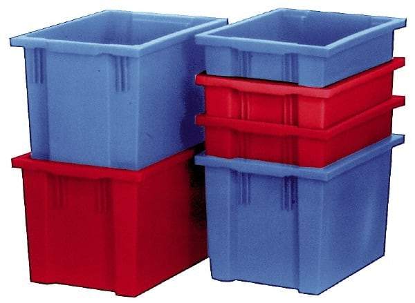 SSI Schaefer - 2.01 Cu Ft, 44 Lb Load Capacity Red Polypropylene Tote Container - Stacking, Nesting, 23.6" Long x 15.7" Wide x 11.9" High - Strong Tooling