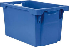 SSI Schaefer - 2.19 Cu Ft, 66 Lb Load Capacity Blue Polypropylene Tote Container - Stacking, Nesting, 23.7" Long x 15.8" Wide x 13.8" High - Strong Tooling