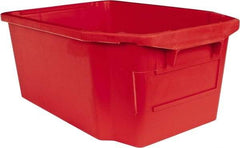 SSI Schaefer - 1.59 Cu Ft, 44 Lb Load Capacity Red Polypropylene Tote Container - Stacking, Nesting, 23.7" Long x 15.8" Wide x 9.9" High - Strong Tooling