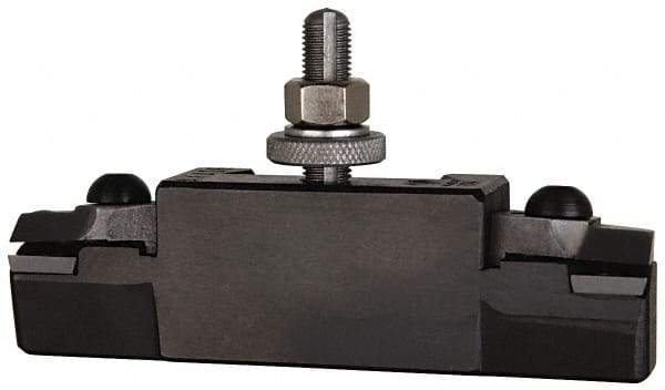 Aloris - Series CA, #16N Turning & Facing Tool Post Holder for Carbide Triangular Inserts - 14 to 20" Lathe Swing, 2-1/4" OAH, 1-1/2" Centerline Height - Exact Industrial Supply