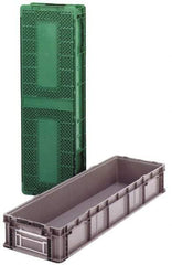 Orbis - 40 Lb Load Capacity Green Polyethylene Tote Container - Stacking, 32" Long x 15" Wide x 7-1/2" High - Strong Tooling