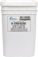 Made in USA - Medium Grade Smooth Glass Bead - 60 to 120 Grit, 50 Lb Pail - Strong Tooling