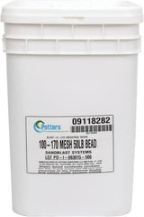 Made in USA - Medium/Fine Grade Smooth Glass Bead - 100 to 170 Grit, 50 Lb Pail - Strong Tooling