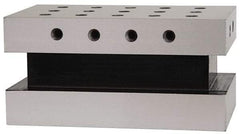 Suburban Tool - 3-1/2" Wide x 6" Deep x 3" High Steel Precision-Ground Angle Plate - Standard Plate, Machined Holes on Surface, Open End, Single Plate - Strong Tooling