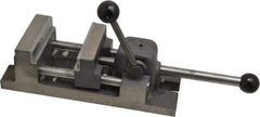 Heinrich - 3" Jaw Opening Capacity x 1-1/4" Throat Depth, Horizontal Drill Press Vise - 3" Wide Jaw, Stationary Base, Standard Speed - Strong Tooling