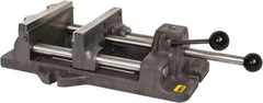 Heinrich - 8-3/16" Jaw Opening Capacity x 2" Throat Depth, Horizontal Drill Press Vise - 8" Wide x 8-3/16" High Jaw, Stationary Base, Standard Speed - Strong Tooling