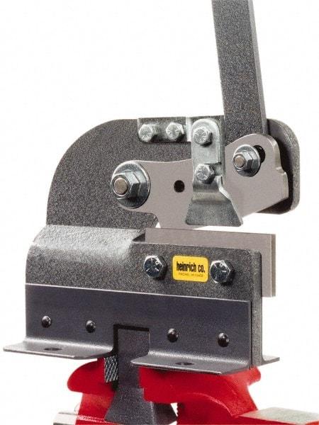 Heinrich - 4-3/8 Inch Long x 8 Inch Wide x 3-1/2 Inch Deep x 7 Inch High, Hand Slitting Bench Shear - 1/8 Inch Mild Steel Capacity - Strong Tooling