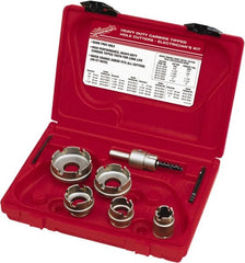 Milwaukee Tool - 7 Piece, 7/8" to 2" Saw Diam, Hole Saw Kit - Strong Tooling