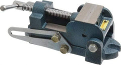 Interstate - 2" Jaw Opening Capacity x 1" Throat Depth, Angle Drill Press Vise - 2-1/2" Wide x 1.35" High Jaw, Stationary Base, Standard Speed, 7.59" OAL x 2.87" Overall Height, Cast Iron - Strong Tooling