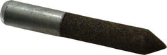 Grier Abrasives - 1/2" Diam 80 Grit 60° Included Angle Center Lap - Aluminum Oxide, Medium Grade, Extra Hard Density, Shank Mounted - Strong Tooling