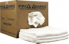 PRO-SOURCE - 40 Inch Long Virgin Terry Cotton Towels - White, Terry Cloth, Low Lint, Box - Strong Tooling